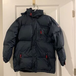 Gap puffer jacket with fleece interior